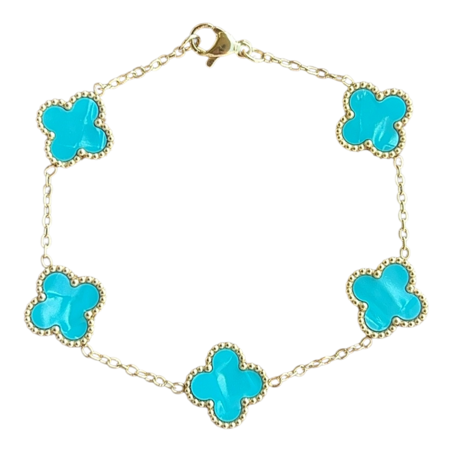 Turquoise Classic Van Clover Bracelet