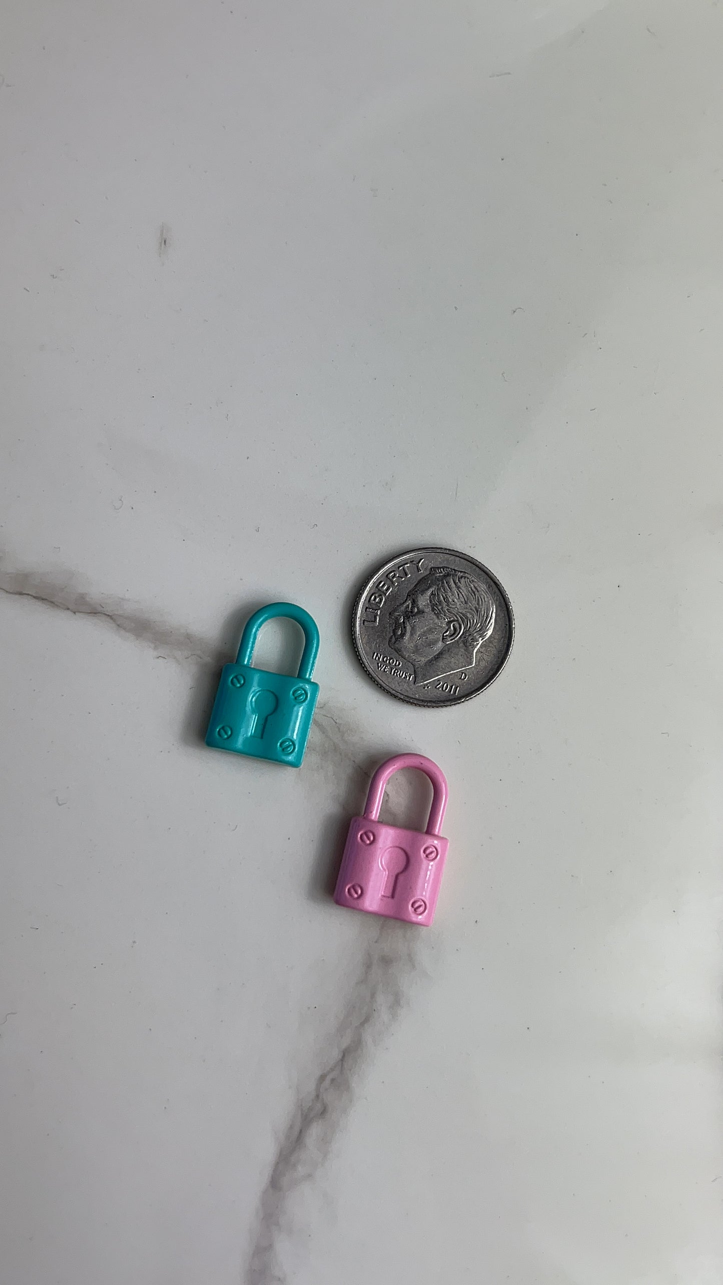Enamel Lock Charm