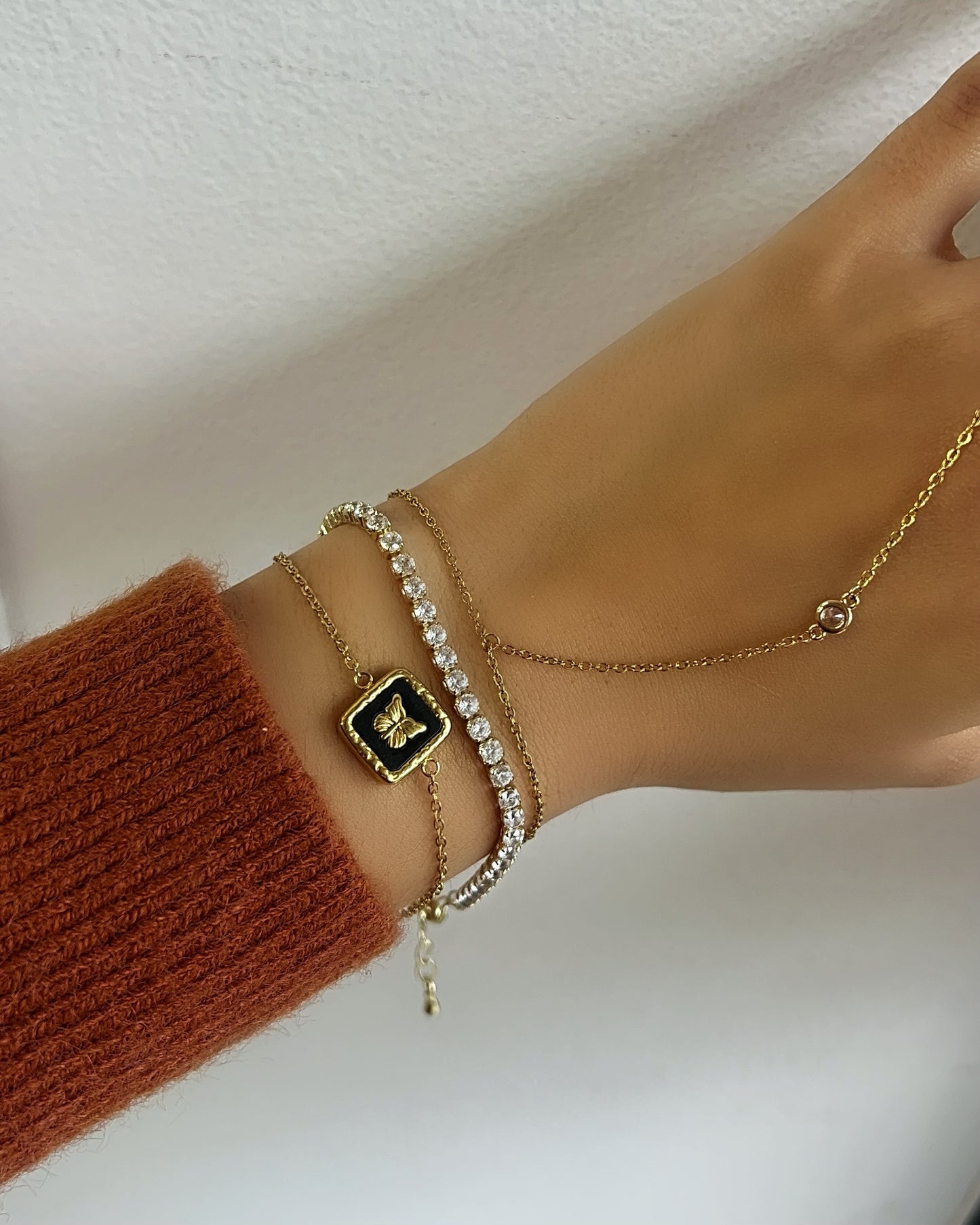 Onyx Mariposa Bracelet