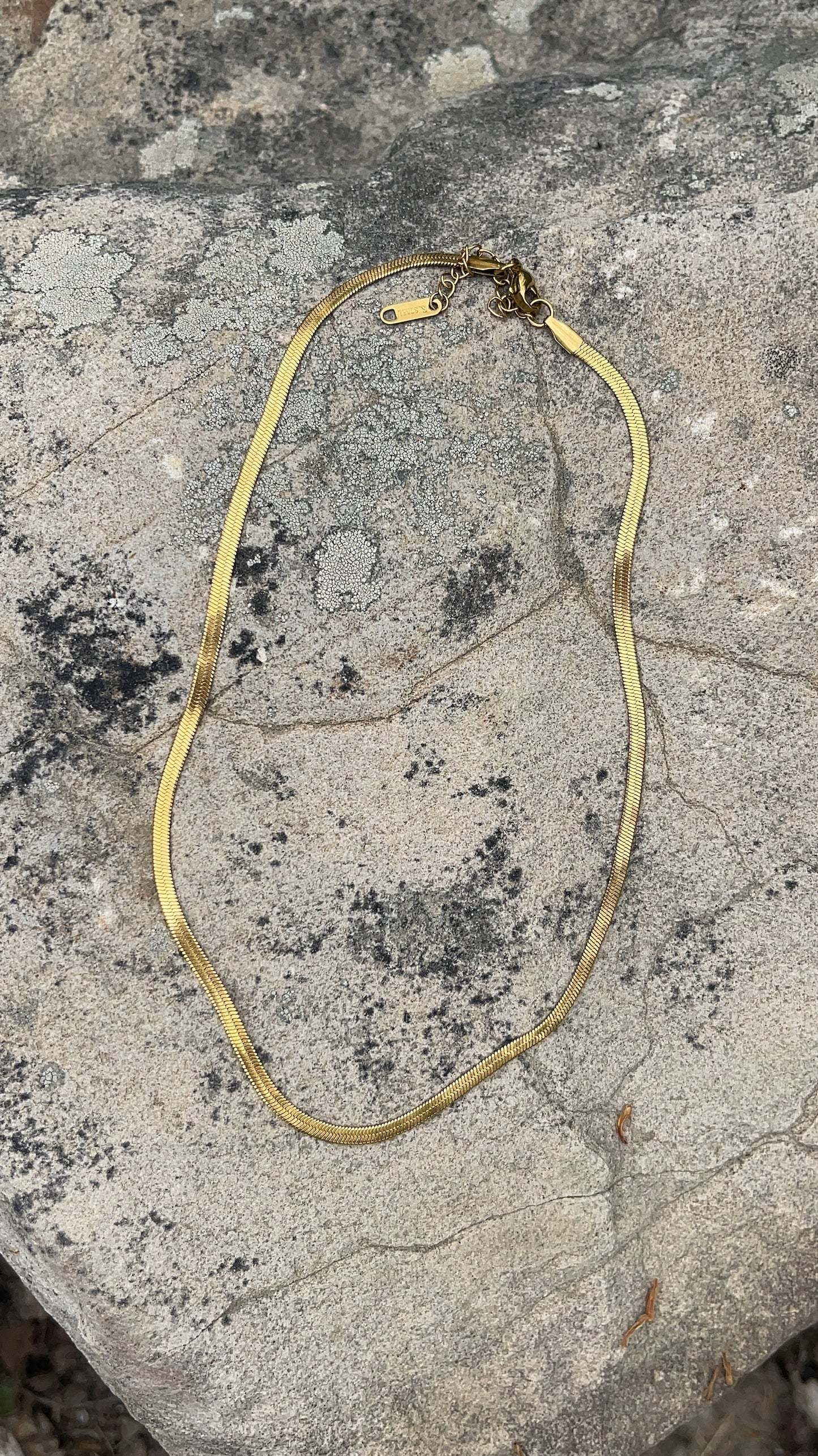 Luster 3mm Herringbone Necklace