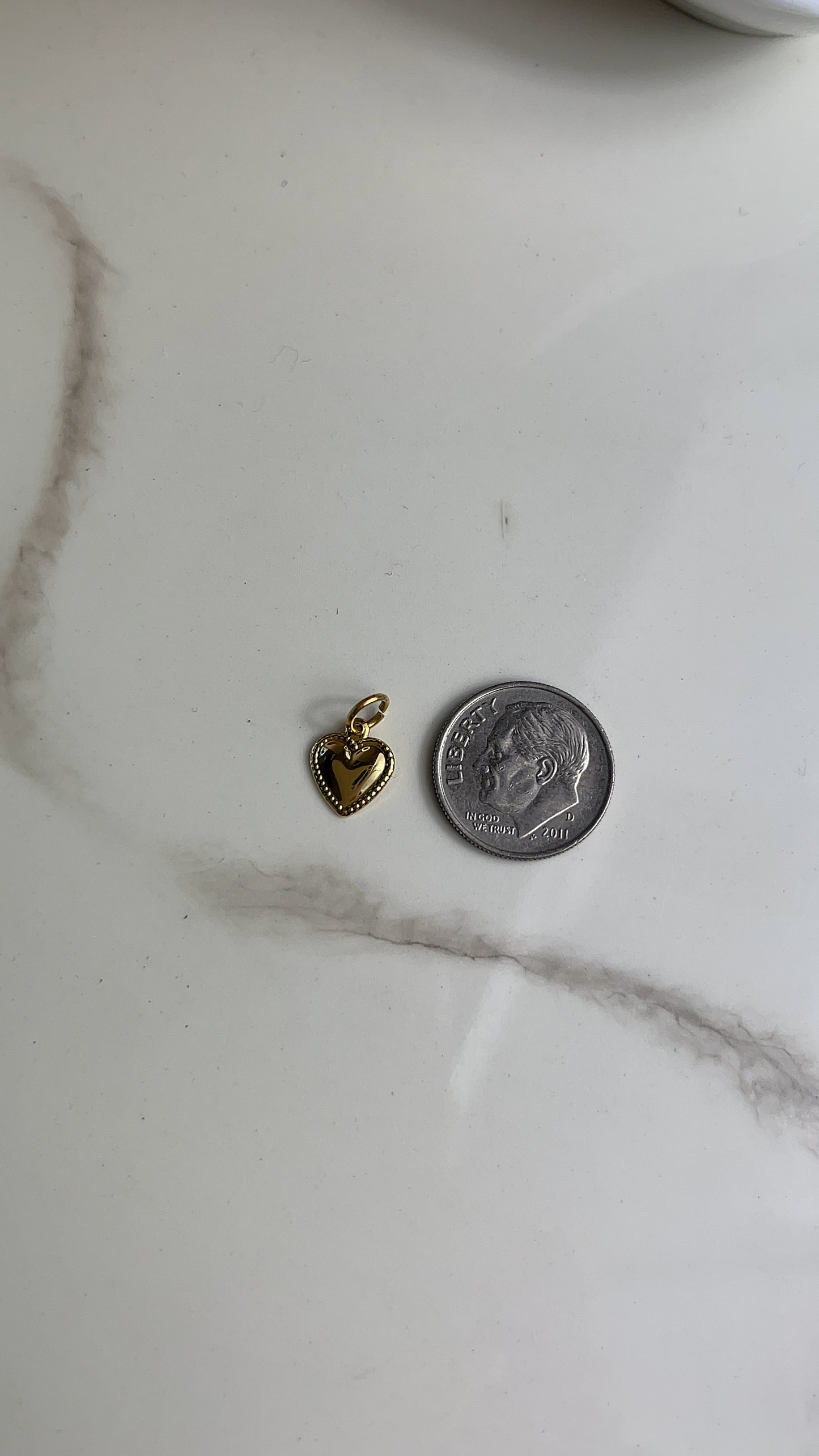 Heart of Gold Charm