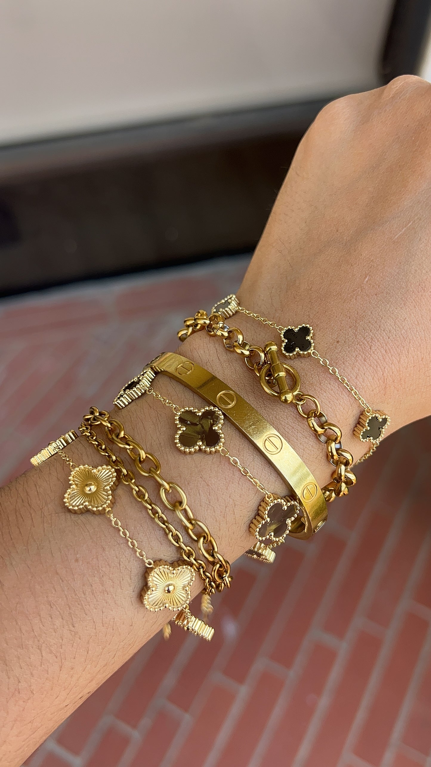 Golden Classic Van Clover Bracelet