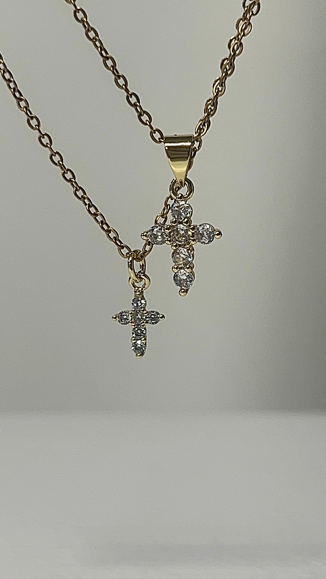 Charlotte Micro Cross Necklace
