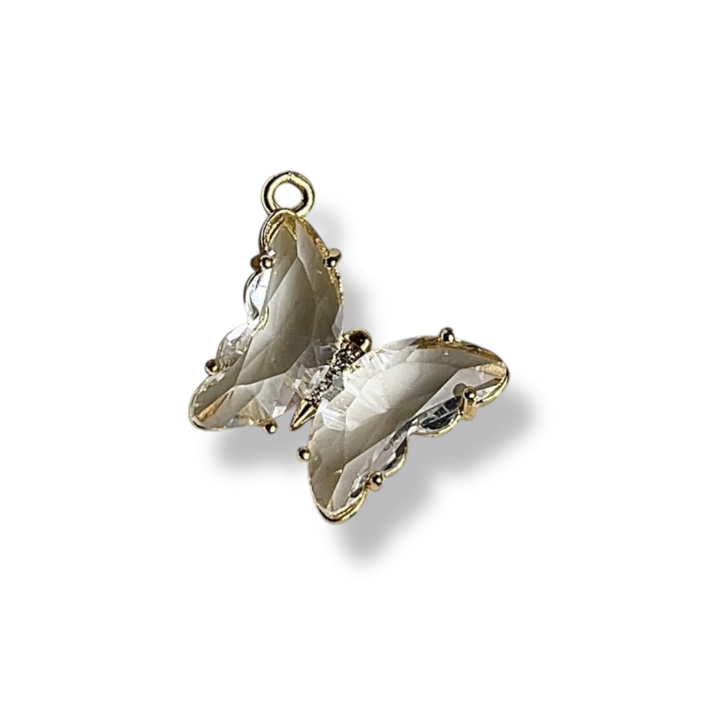 Large CZ Butterfly Charm