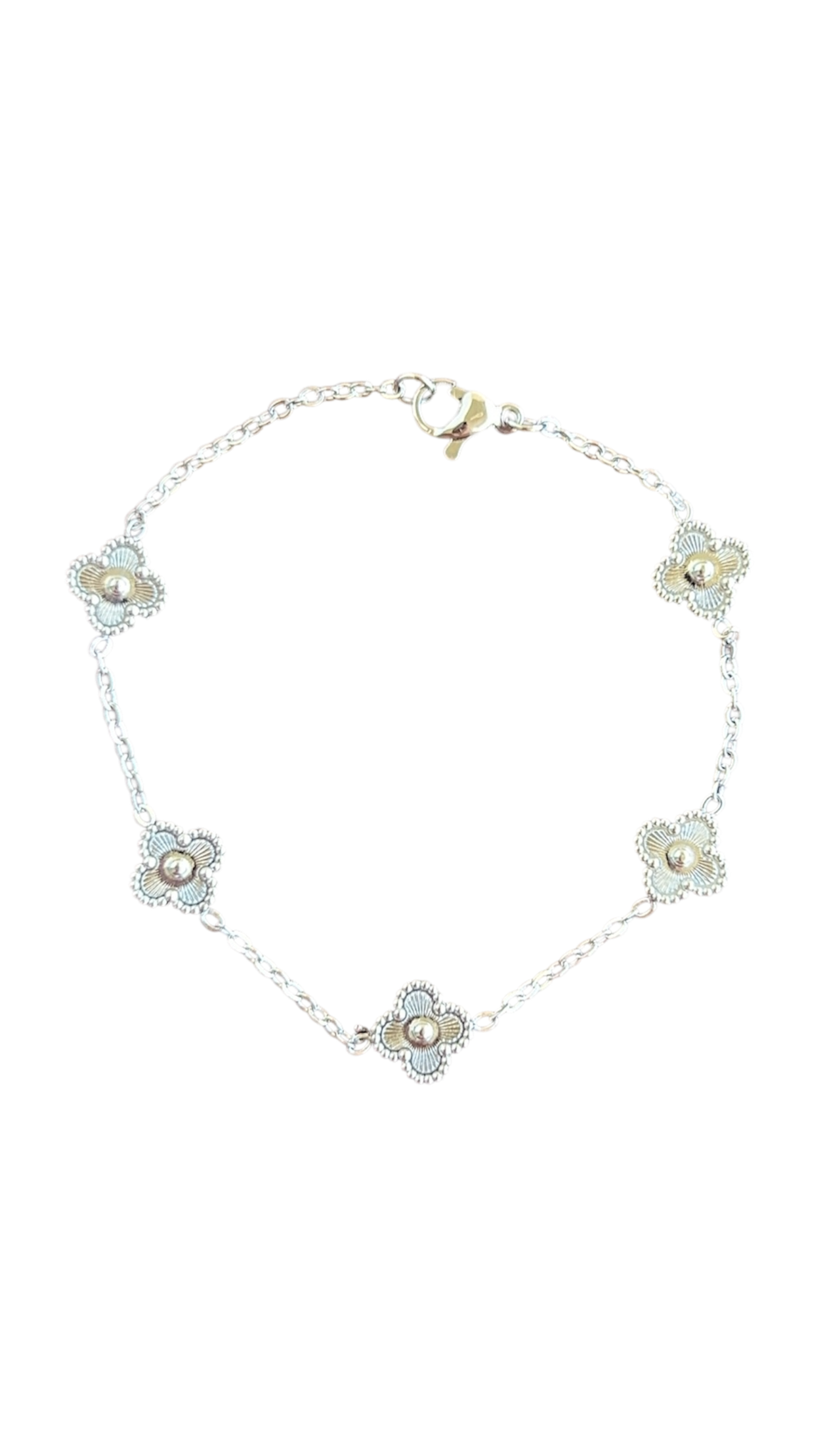 Mini Silver Van Clover Bracelet