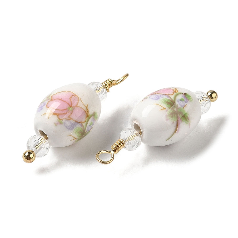 Cherry Blossom Porcelain Charm
