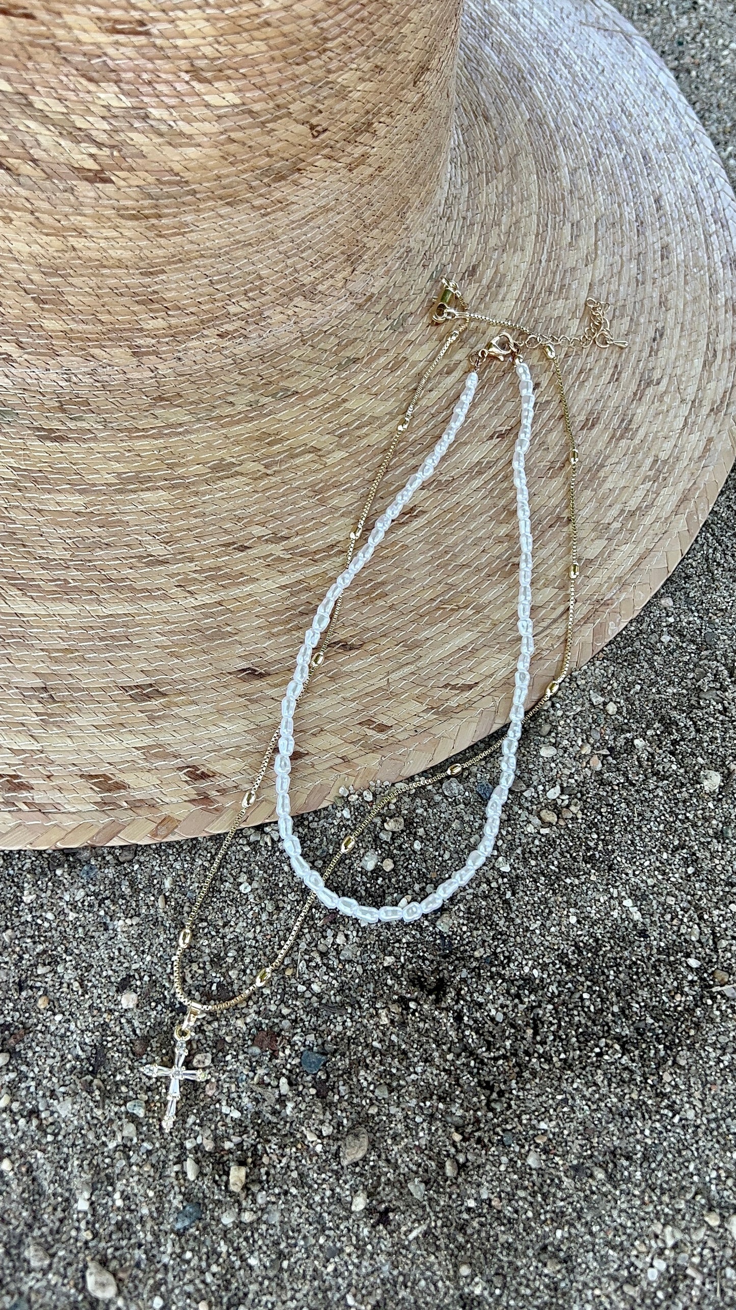 Teardrop Pearl Stacking Chain