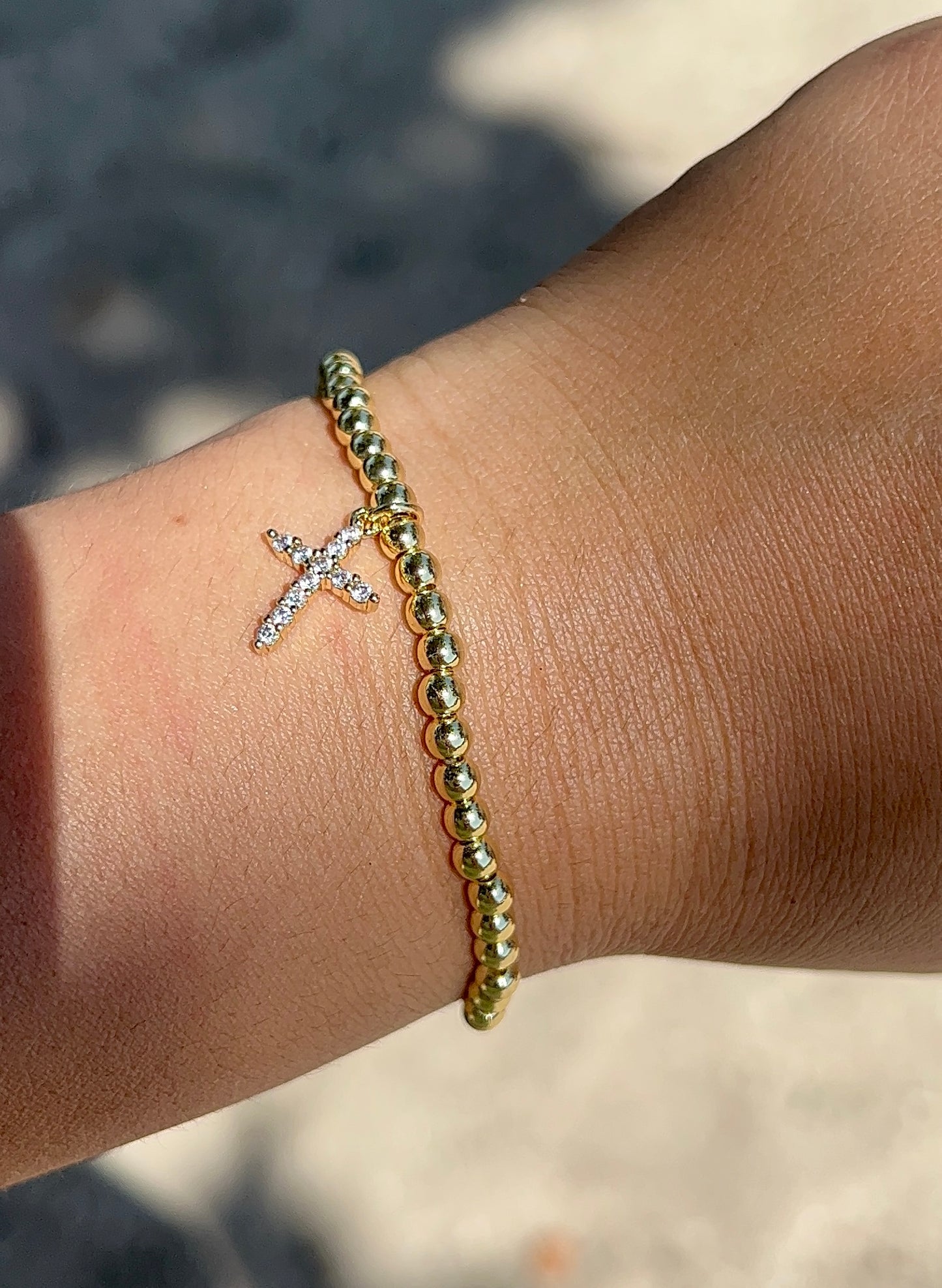 Cross Caviar Bracelet
