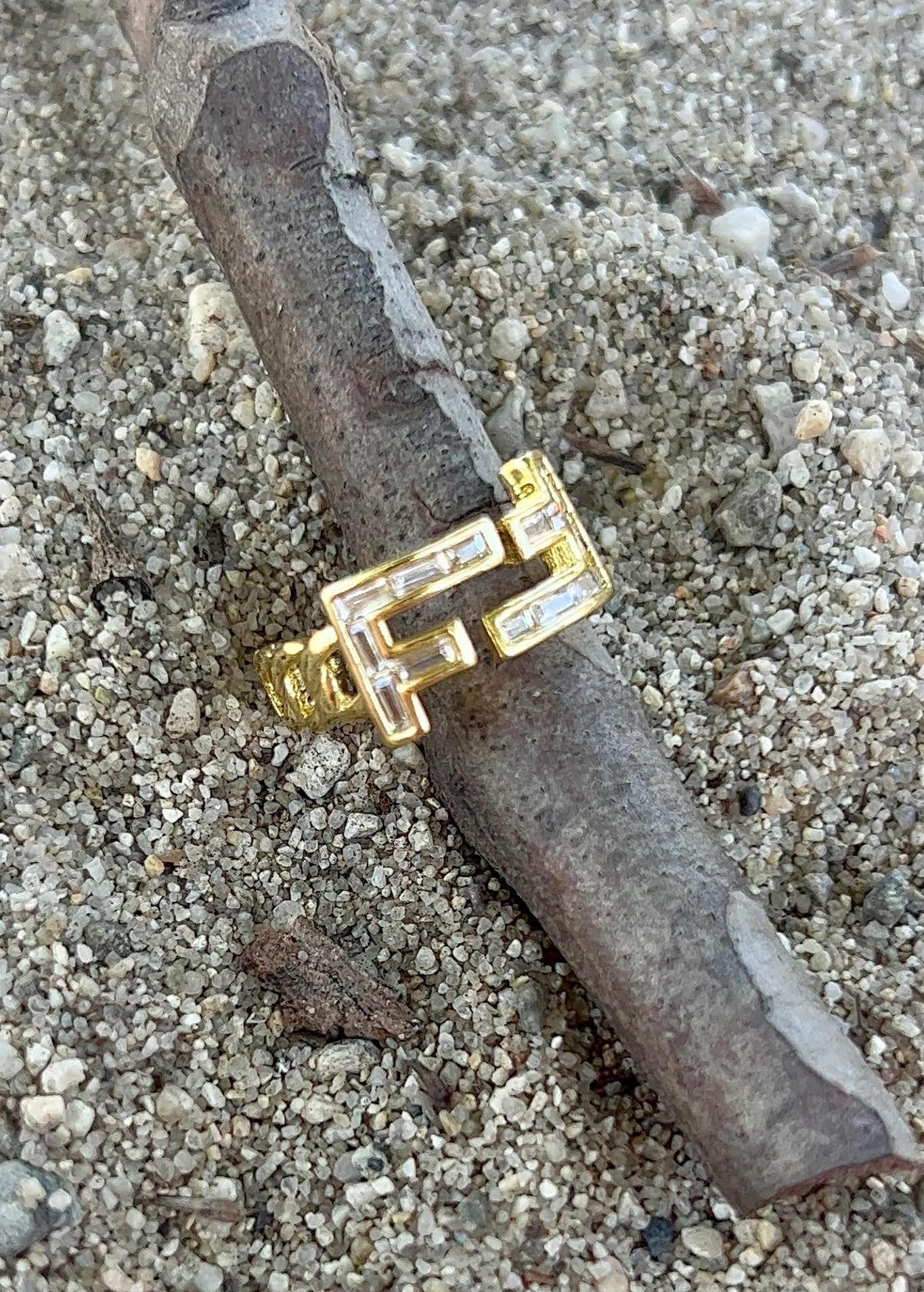 Fend Baguette Ring