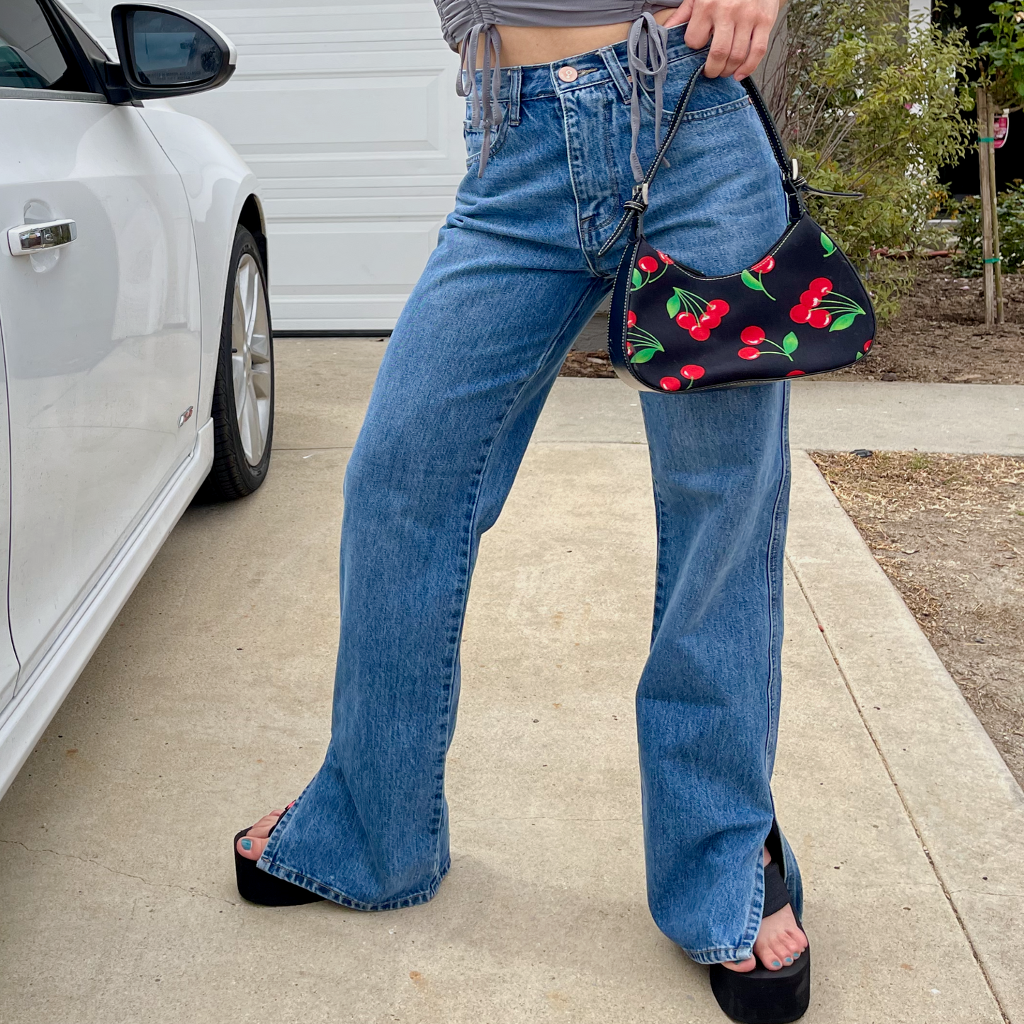 90's Supermodel Split Hem Denim