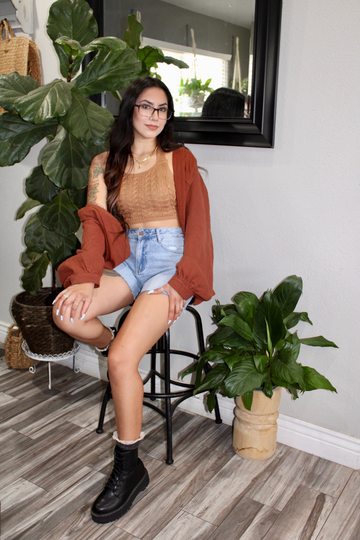 Long Sleeve Linen Button Up