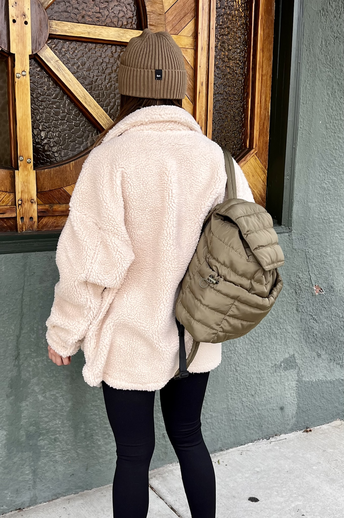 Half & Half Sherpa Shacket