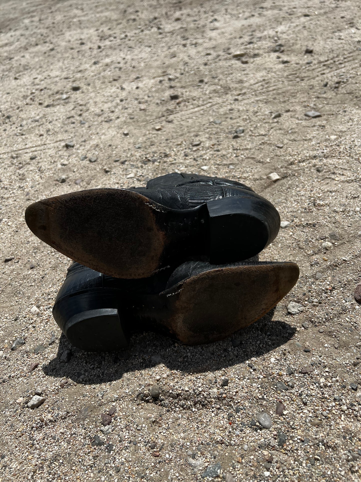 Justin Black Lizard Cowboy Boot