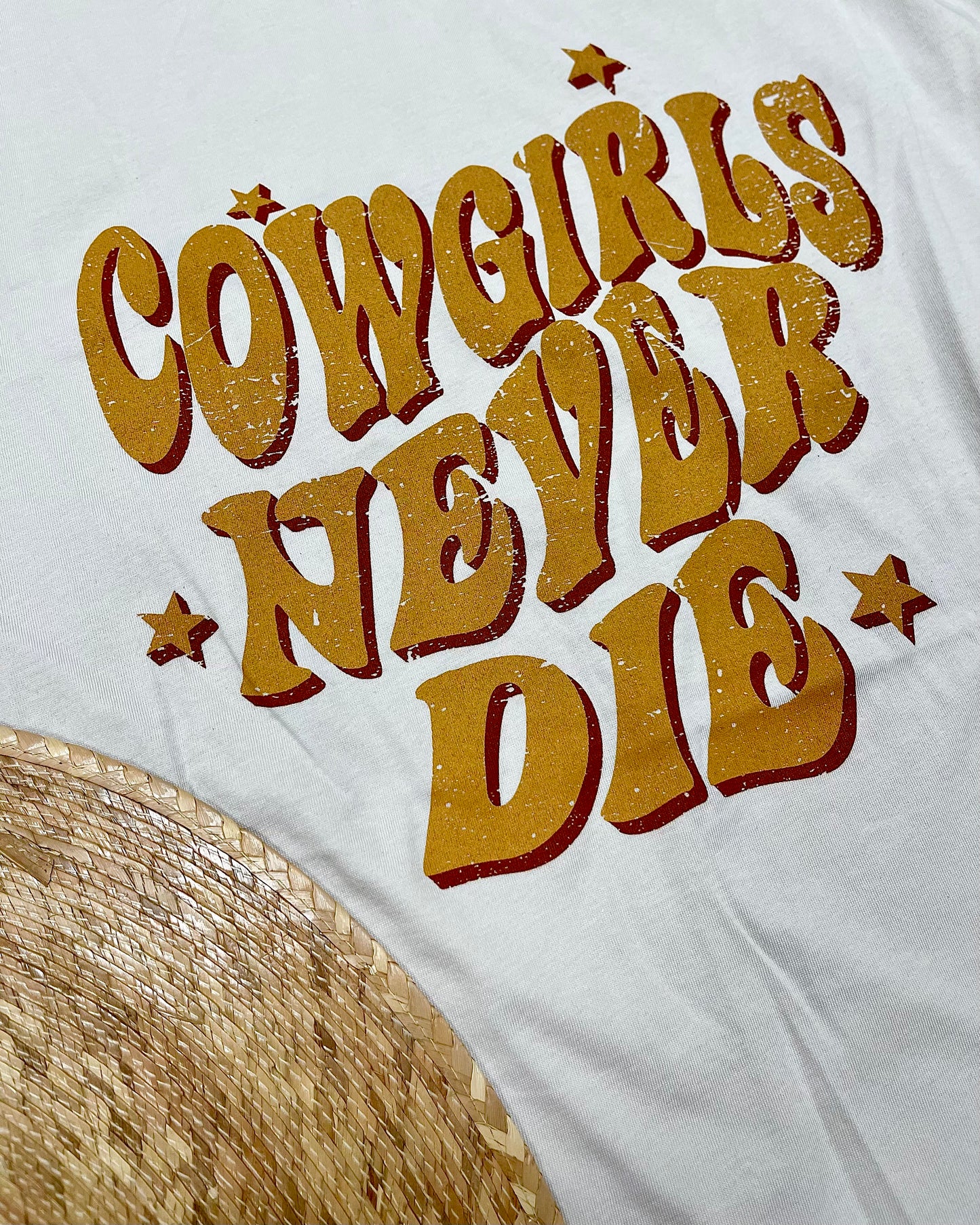 Cowgirl Vintage Ringer Oversized Tee
