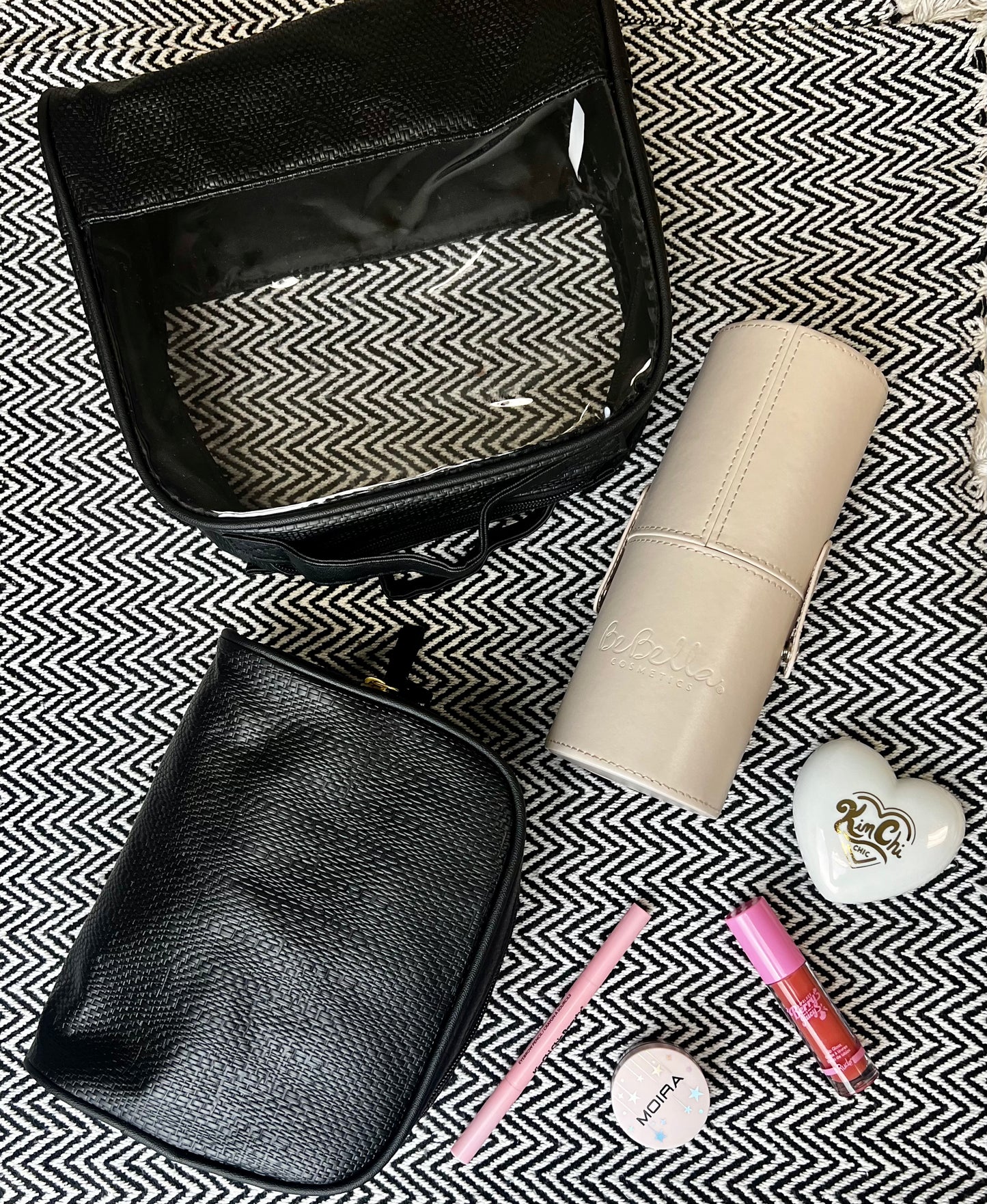 Two Piece Cosmetic Bag Set