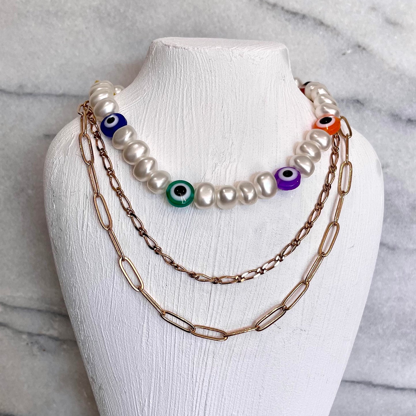 Eyes On You Pearl Necklace