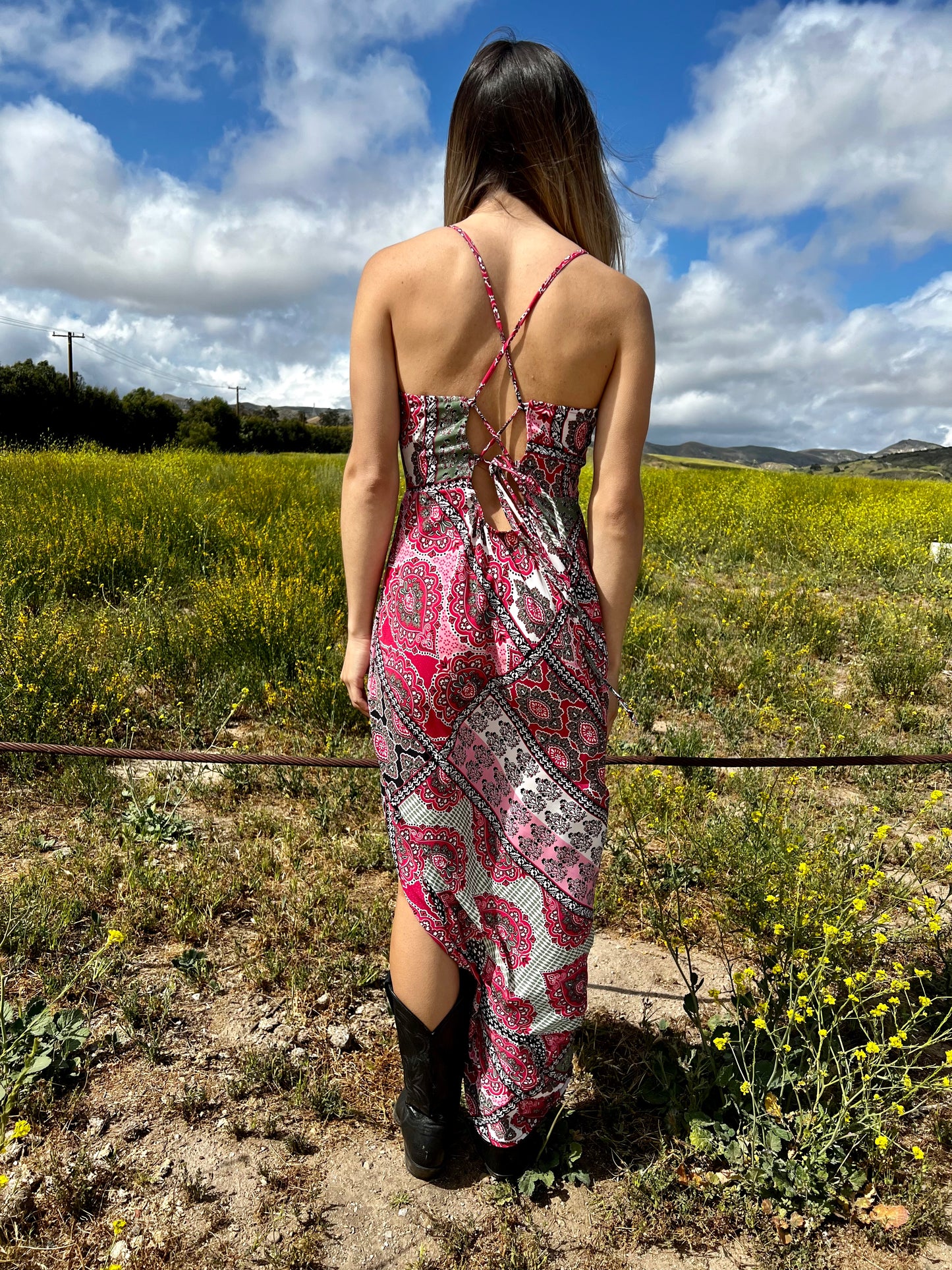 Lucy Paisley Slip Dress