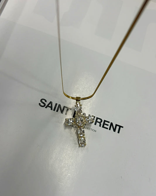 Bejeweled Cross Necklace