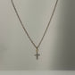 Charlotte Micro Cross Necklace