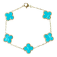 Turquoise Classic Van Clover Bracelet