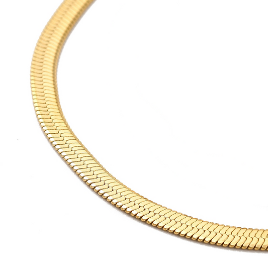 Luster 3mm Herringbone Necklace