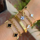 Zebra Jasper Classic Van Clover Bracelet