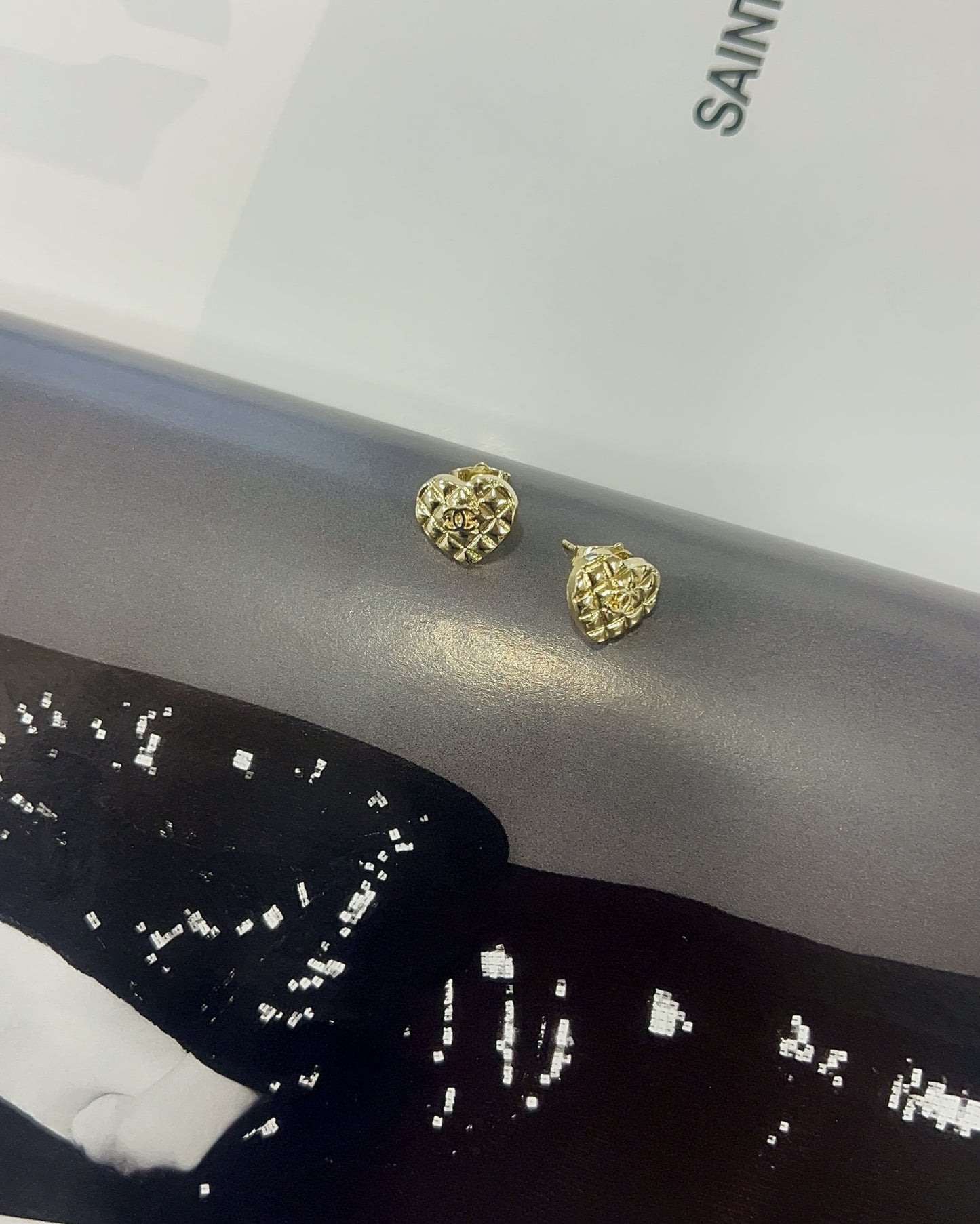 Quilted Coco Studs