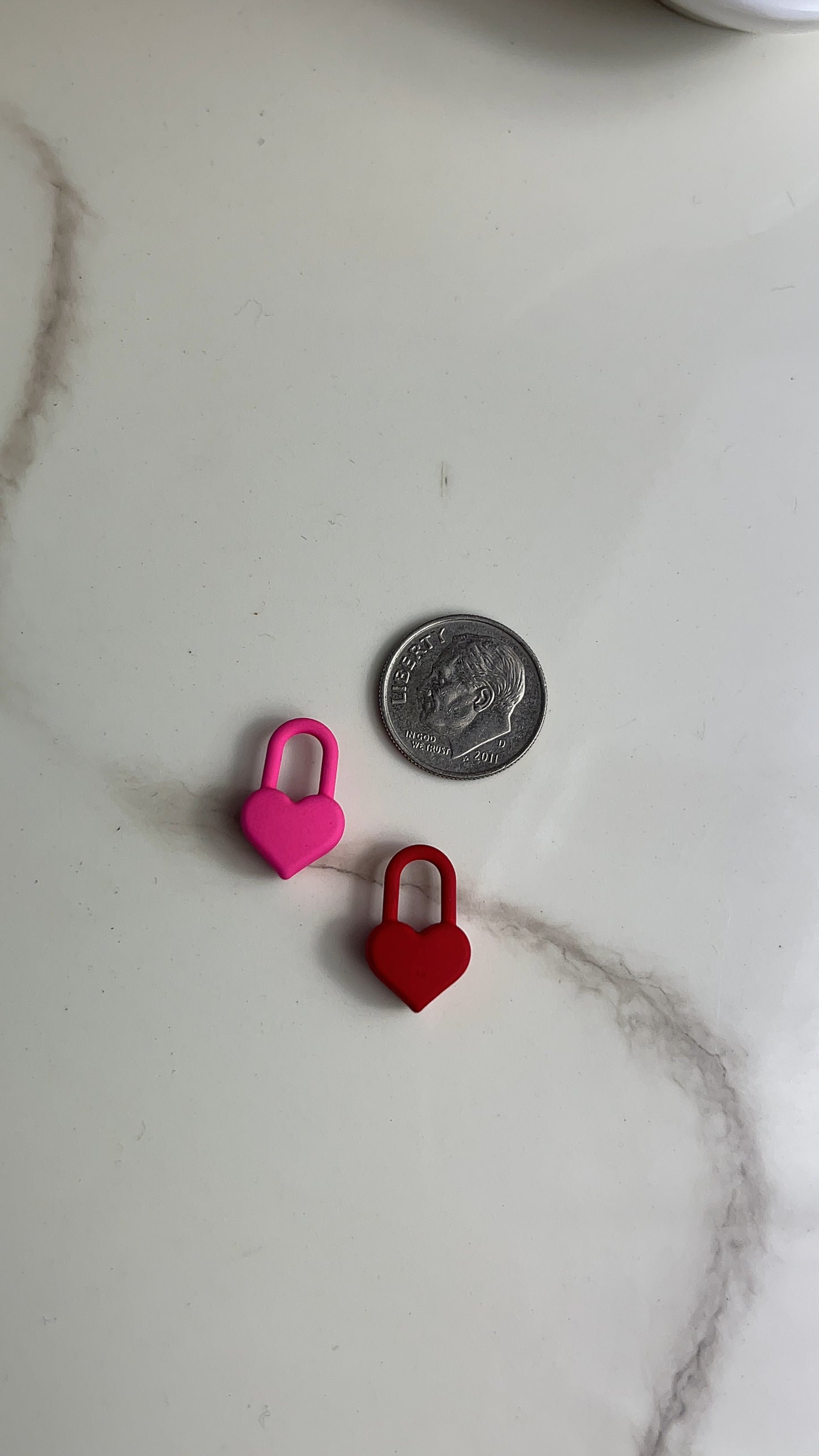 Valentine Heart Lock Charm