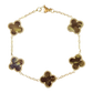 Mocha Marble Classic Van Clover Bracelet