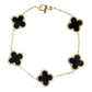 Onyx Classic Van Clover Bracelet