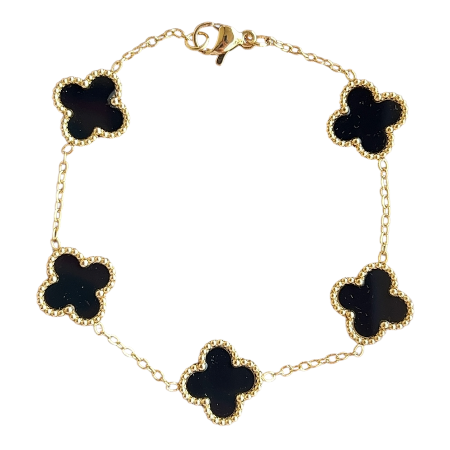 Onyx Classic Van Clover Bracelet