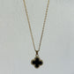 CZ Van Clover Motif Pendant