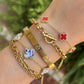 Mini Carnelian Van Clover Bracelet