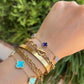 Mini Lapis Lazuli Agate Van Clover Bracelet