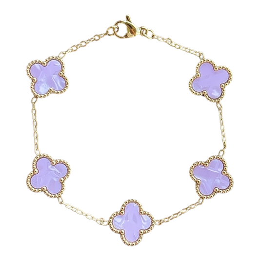 Pink Opal Classic Van Clover Bracelet