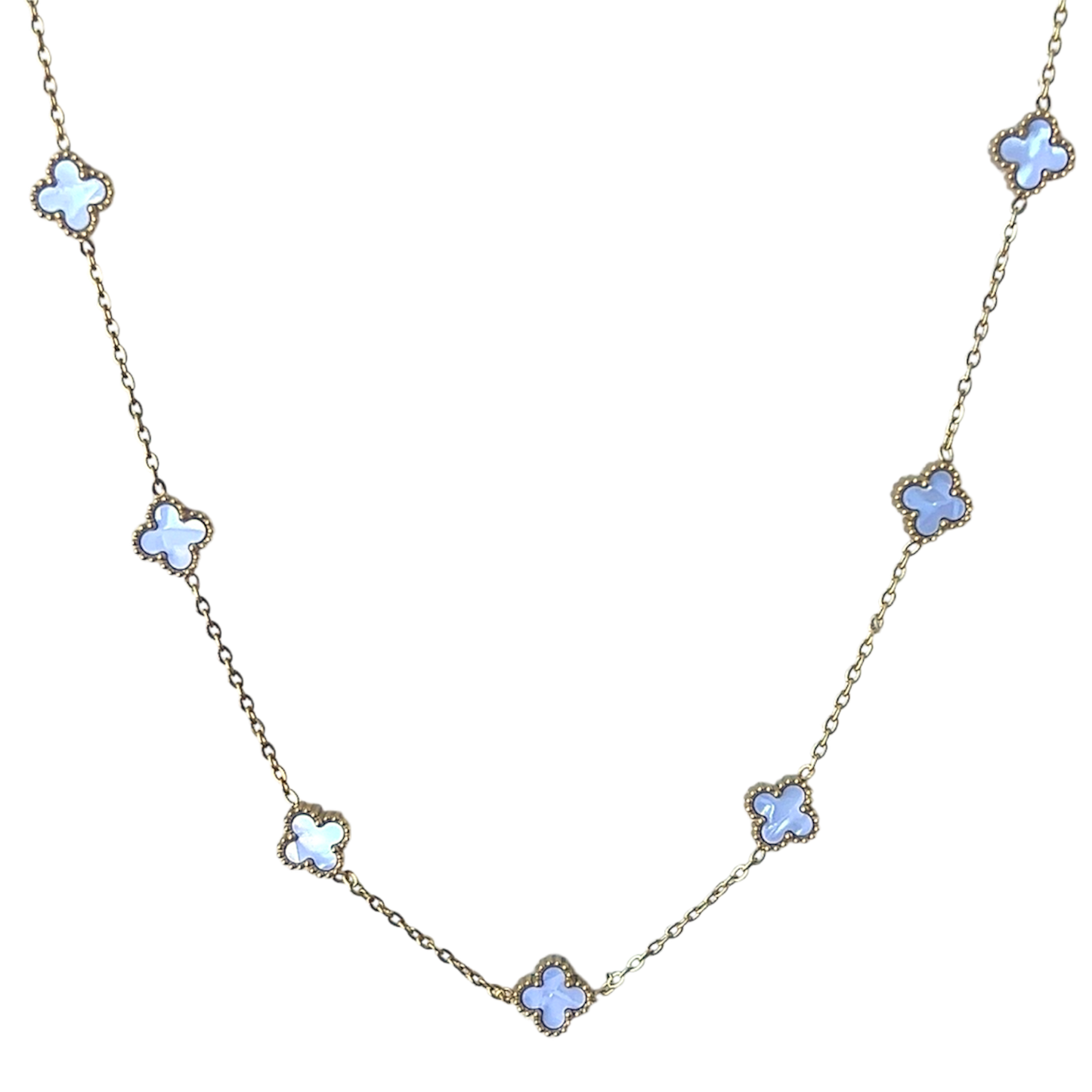 Mini Mother of Pearl Multi Van Clover Necklace