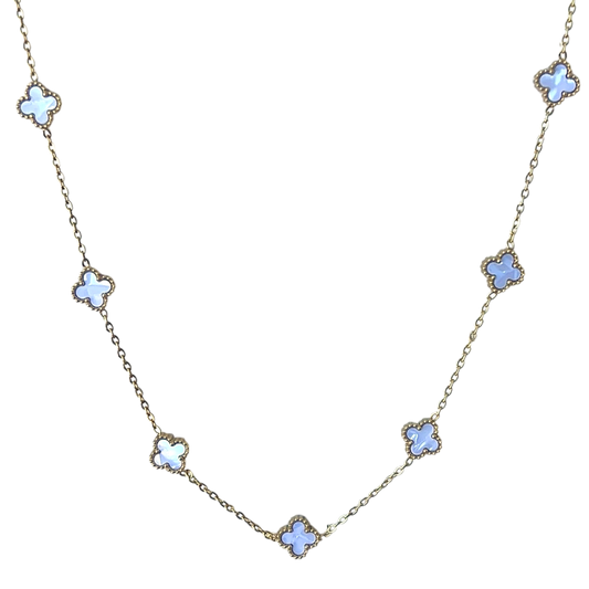 Mini Mother of Pearl Multi Van Clover Necklace