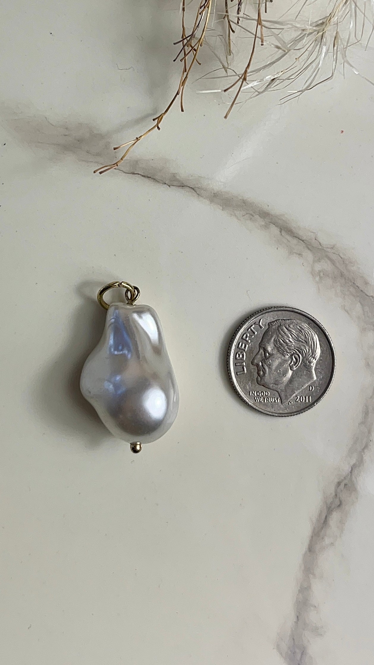 Baroque Pearl Charm