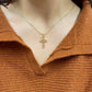 Blush Cross Necklace