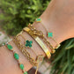 Mini Malachite Van Clover Bracelet