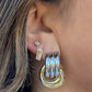 Two Tone Met Earrings