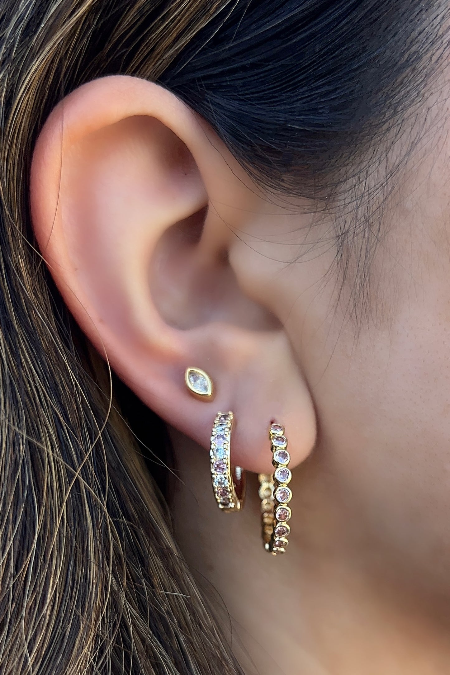 Samantha Bezel CZ Hoops