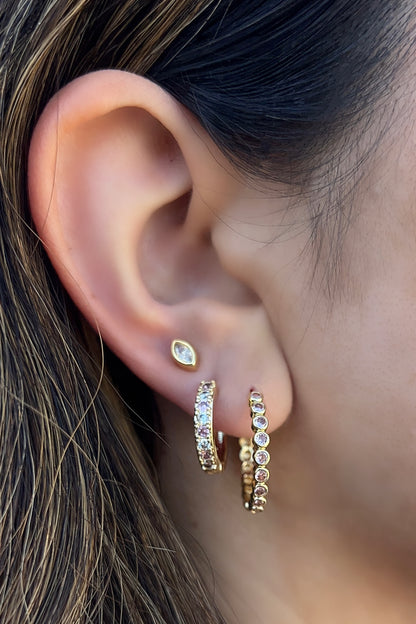 Samantha Bezel CZ Hoops