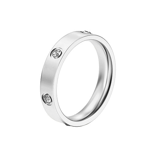 Silver CZ Love Ring