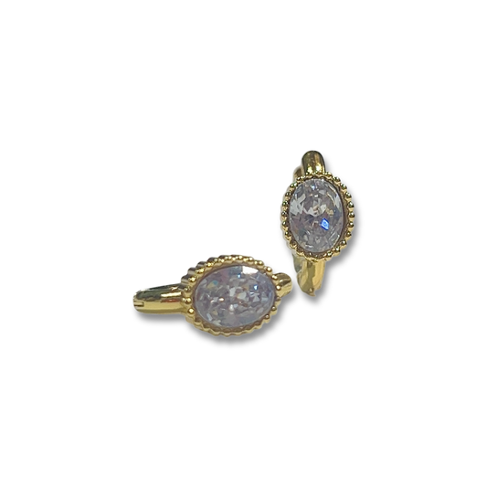 City Girl Bezel Hoops