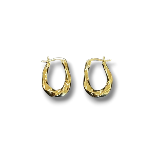 Mimi Twisted Teardrop Hoops