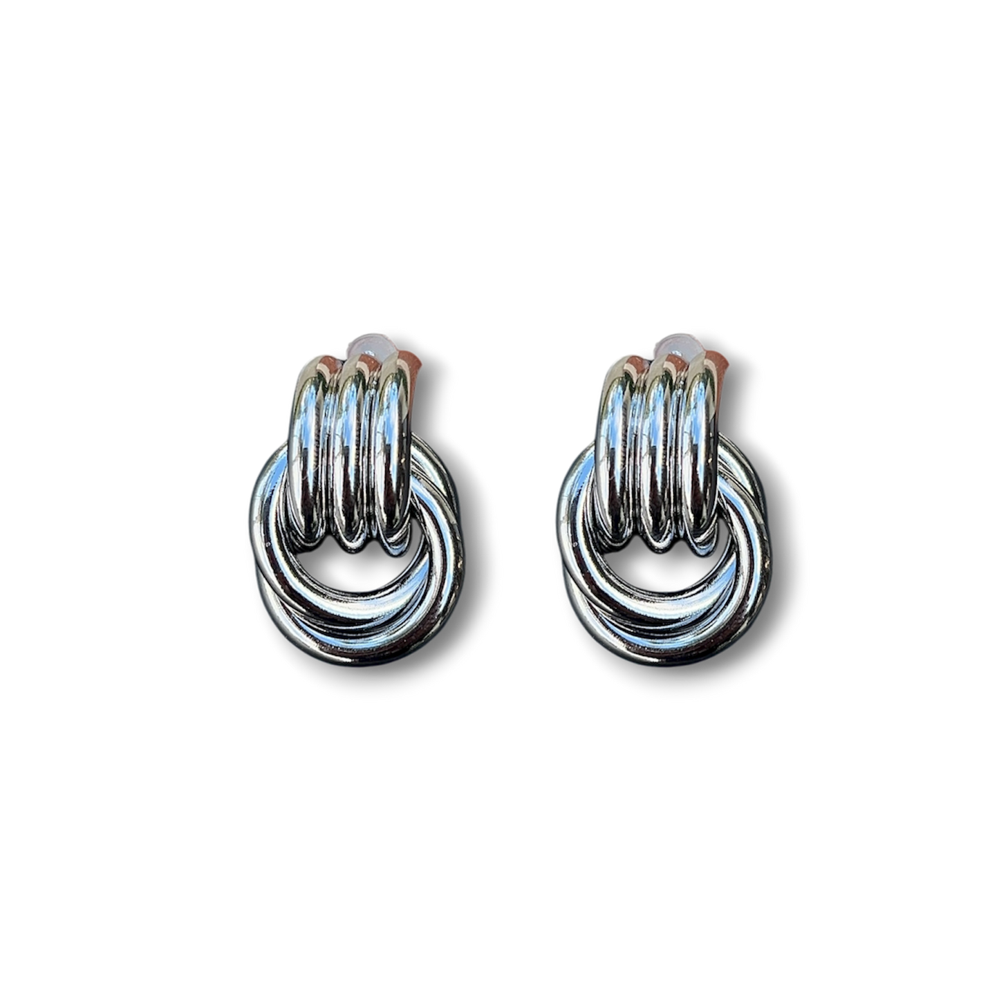 Silver Met Earrings