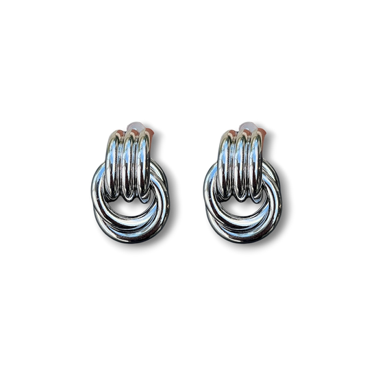 Silver Met Earrings
