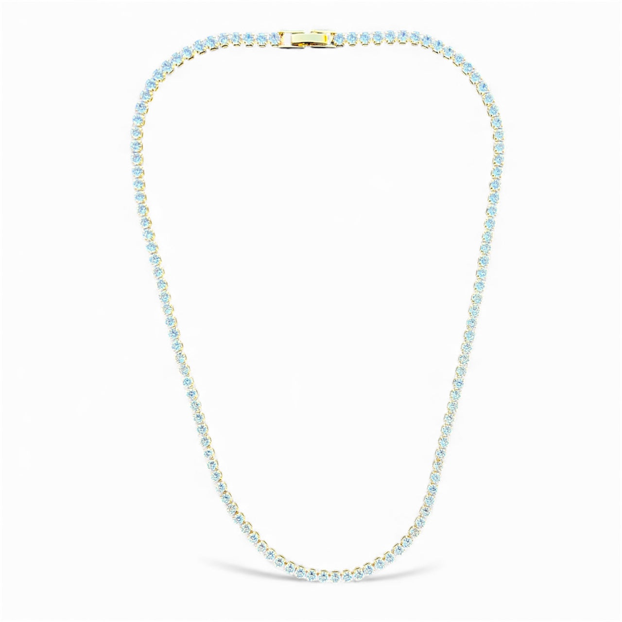 3mm Rockefeller Pavé Tennis Necklace