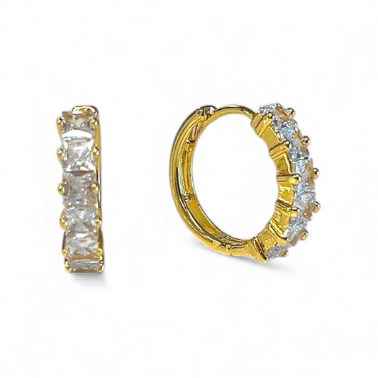 Broadway CZ Hoops